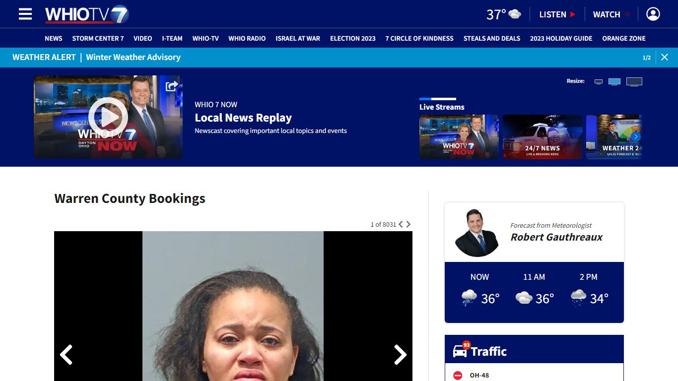 Warren County Inmates – WHIO TV 7 and WHIO Radio